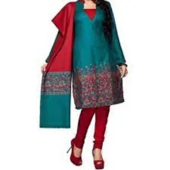 Blue Comfortable And Stylish Wool Blend Stitched Designer